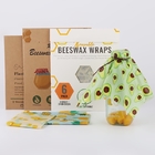 FDA 13"X14" Antioxidant Natural Eco Beeswax Food Wrap