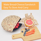 Zero Waste Reusable Eco Beeswax Food Wrap Sustainable Sandwich Bag