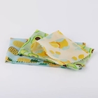 100% Cotton Sustainable Food Storage With Beeswax Wraps Reusable