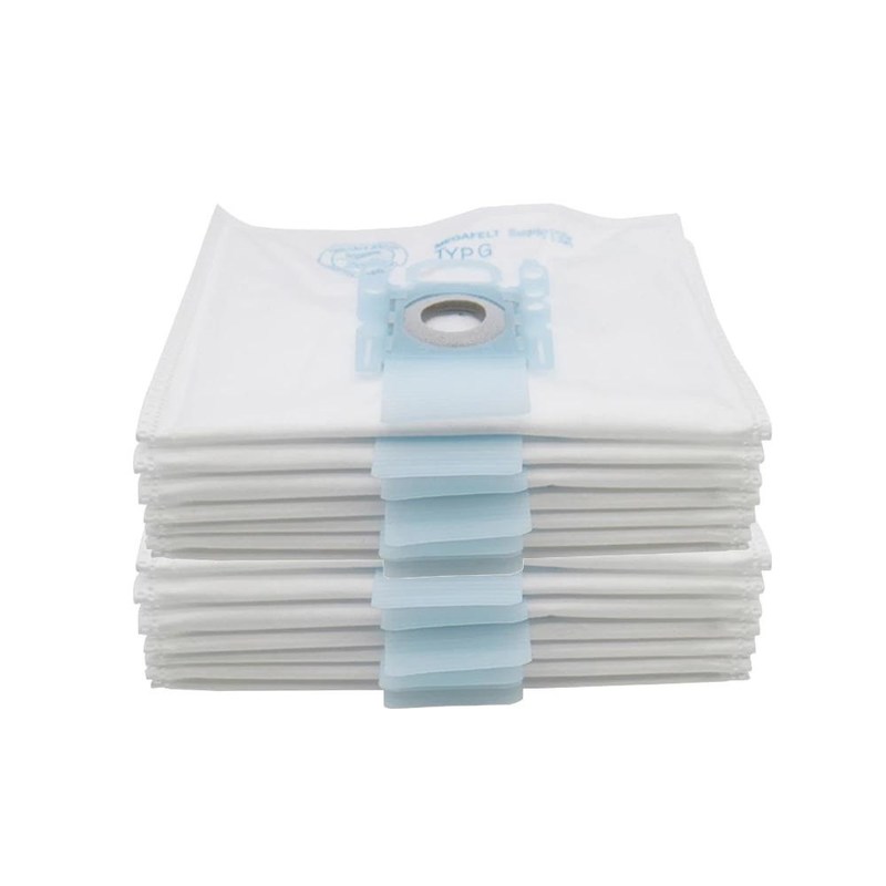 Set 20 Sacchetti Aspirapolvere Premium + 2 Filtri - Compatibile Bosch Type D/E/F/G/GXL/GXXL/H, Siemens, Swirl